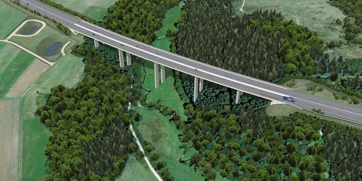 A1 Lückenschluss - BW 4 Talbruecke Nohner Bach Nord A1 Lückenschluss - BW 4 Talbruecke Nohner Bach Nord